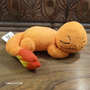 2023 Pokemon Jazwares Sleeping Charmander Plush Stuffed Animal rare collectible